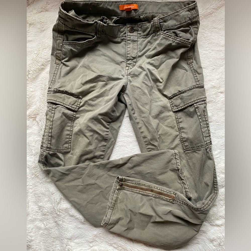 Vintage Cargo Pants with zippered leg openings